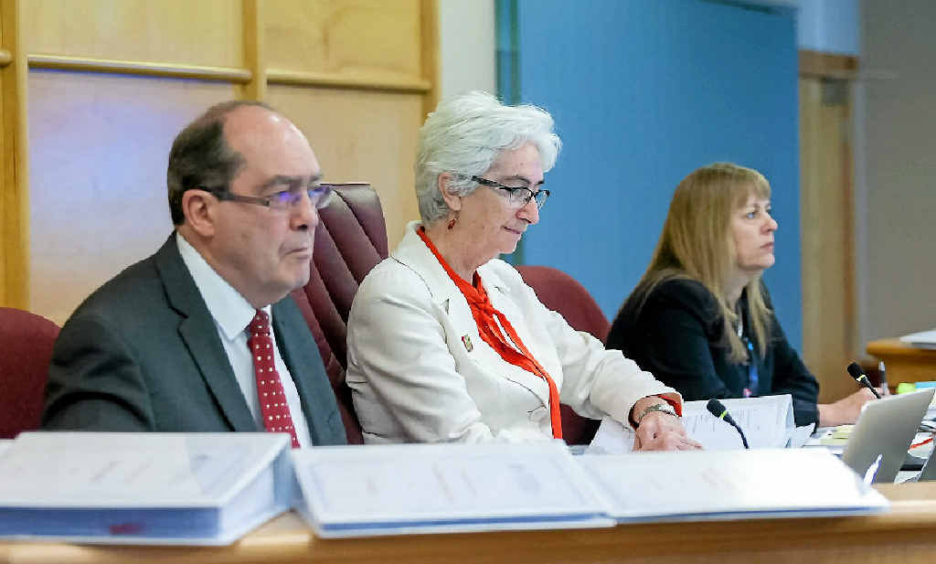 HEARING ORDEALS: Royal Commissioners Andrew Murray, Justice Jennifer Coate and Helen Milroy hear from witnesses in Rockhampton. HEARING ORDEALS: Royal Commissioners Andrew Murray, Justice Jennifer Coate and Helen Milroy hear from witnesses in Rockhampton.
